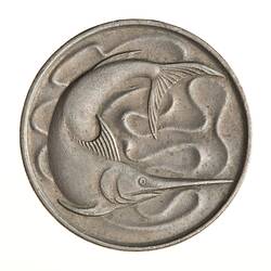 Coin - 20 Cents, Singapore, 1972