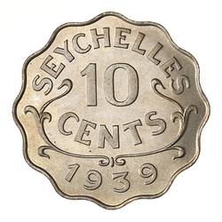 Proof Coin - 10 Cents, Seychelles, 1939