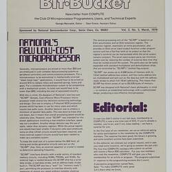 Newsletter - 'The Bit Bucket', Vol 2 No 3, Mar 1976