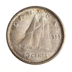 Coin - 10 Cents, Canada, 1959