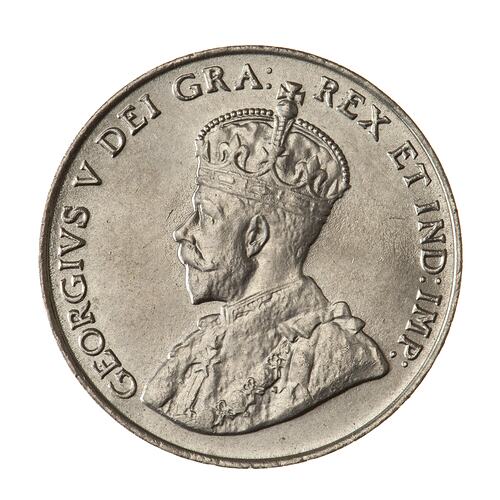 Coin - 5 Cents, Canada, 1922