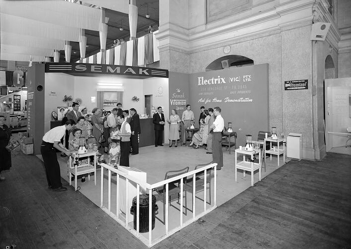 Electrix Pty Ltd, Exhibition Stand, Exhibition Building, Carlton, Victoria, 1955