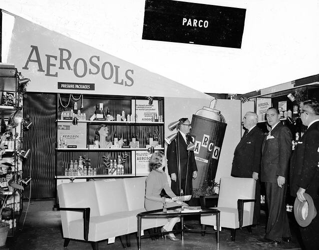 Parco Chemicals, Aerosol Promotion, Exhibition Building, Carlton, Victoria, 1957