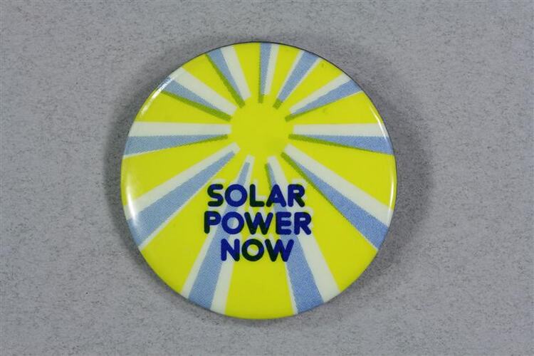 Badge - Solar Power Now, 1960s