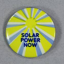 Badge - Solar Power Now, 1980s