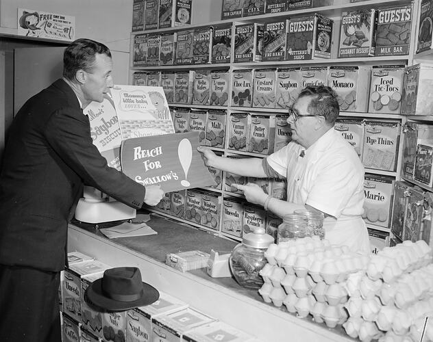 Negative - Swallow & Ariell Ltd, Warehouse Store, Port Melbourne, Victoria, 1958