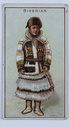 Card - National Costume, Siberian Female, circa 1900