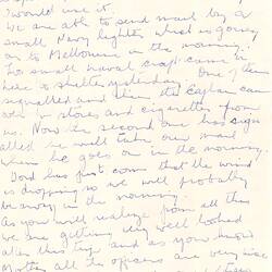 Letter - From Hope Macpherson to Parents During Expedition to Wilsons Promontory and Islands off Tasmania, 15 Jun 1954
