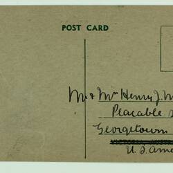 Postcard - Australian Comforts Fund, H. Boxall, to Mr & Mrs Henry J. Malval, circa 1943-1945