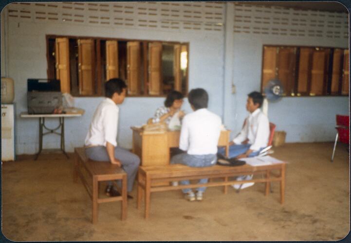 Refugee Interview Preparations, Baan Thai Sammart Temporary Interview Facility,Thailand, Nov 1987