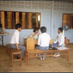Digital Image - Refugee Interview Preparations, Baan Thai Sammart Temporary Interview Facility,Thailand, Nov 1987