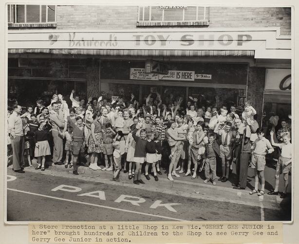 Gerry Gee Junior, A Store Promotion, Kew, Victoria, circa 1962