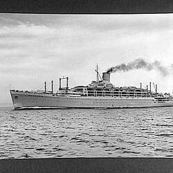 Photograph - Orient Line, RMS Orcades, Port Side Profile Under Steam, Firth of Clyde, Scotland, 1948