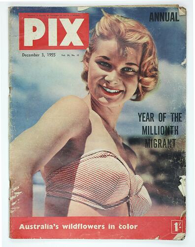 Magazine - 'Pix', 'Year of the Millionth Migrant', Sydney, 3 Dec, 1955
