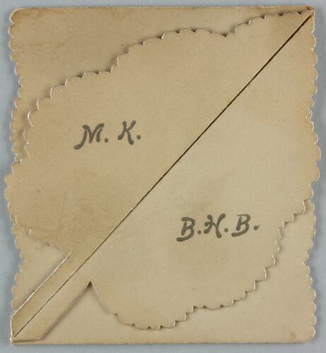 Card - Wedding Invitation, Mabel Keegan and Bertie H Boase, Brunswick, 16 August 1911