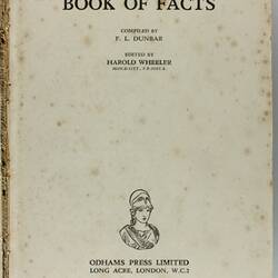 Book - 'Everybody's Book of Facts', London.