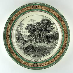 Wall Plate - Botany Bay 1770, Adams China, circa 1930