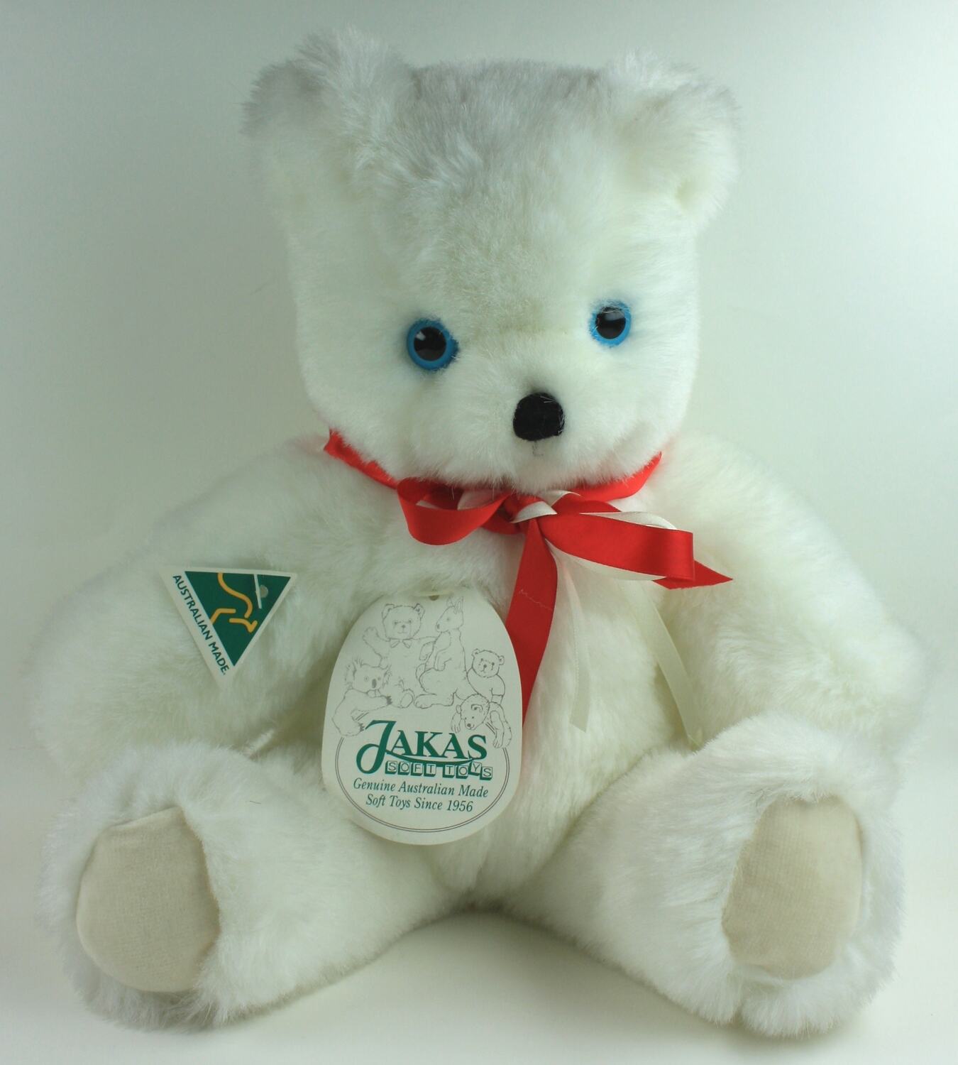 Teddy Bear Jakas Soft Toys, White, Bear, Melbourne, 1990s