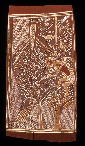 Painting, bark, Australia, Eastern Arnhem Land