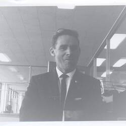 Photograph - Kodak Australasia Pty Ltd, Man in Office, Building 8, Coburg, 1966