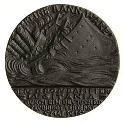 Medal Replica - Sinking of RMS Lusitania, Great Britain, 1915