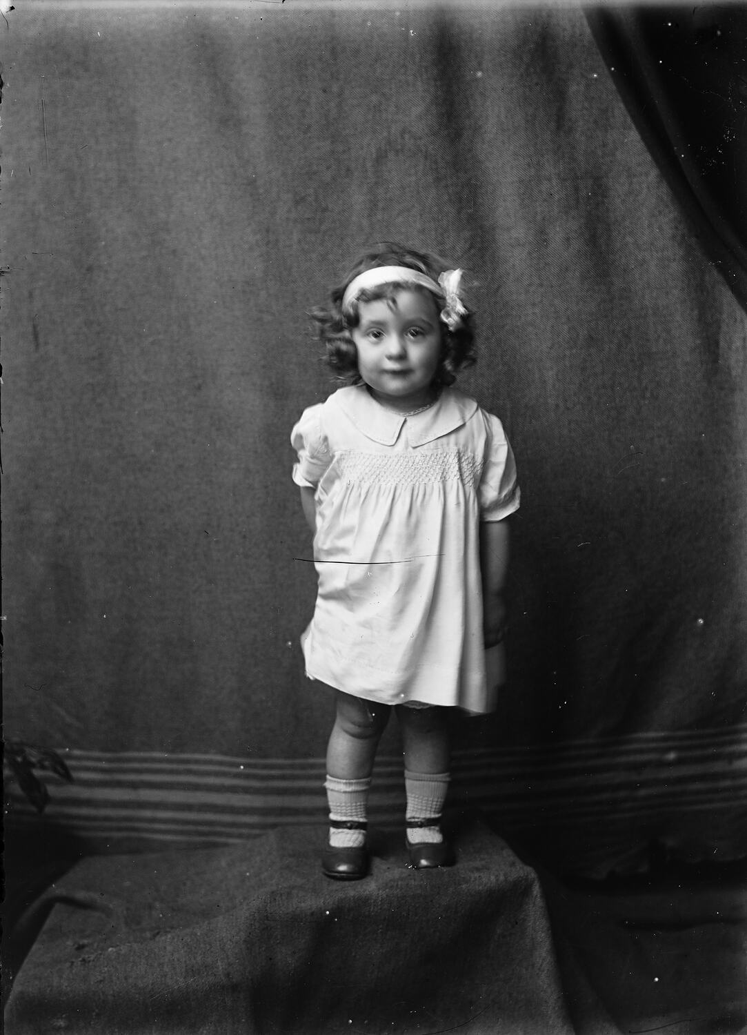 Glass Negative - Portrait of Child, 1910s -1930s