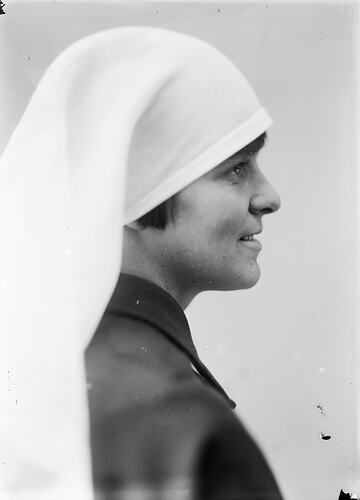 Portrait of Nun in Profile, circa 1930s