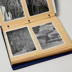 Photograph Album of harvesting equipment.
