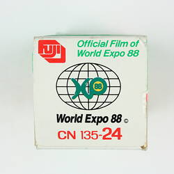 End of film box with World Expo 88 logo.