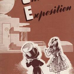 Brochure cover featuring cartoons.