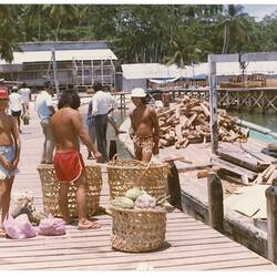 Digital Photograph - Food Supplies Delivery, Refugee Camp, Pulau Bidong, Malaysia, Apr 1981