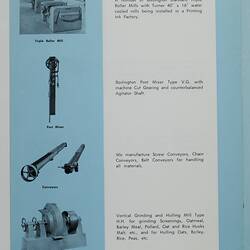 Page with photo images and printed descriptive text.