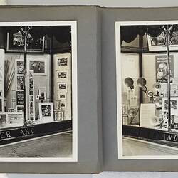 Double page spread from a photograph album.