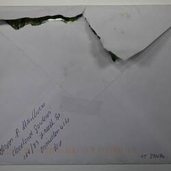 Card - Condolence, Sent to Auty Family After the Death Peter Auty, 2013
