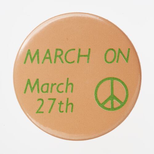 Badge - March on March 27th (orange)