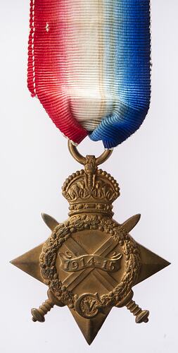 Medal - 1914-1915 Star, Great Britain, Able Seaman Clifford Henry Nowell, 1918 - Obverse