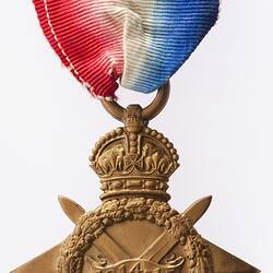 Medal - 1914-1915 Star, Great Britain, Lieutenant E.A. Nicholas, 1918 - Obverse