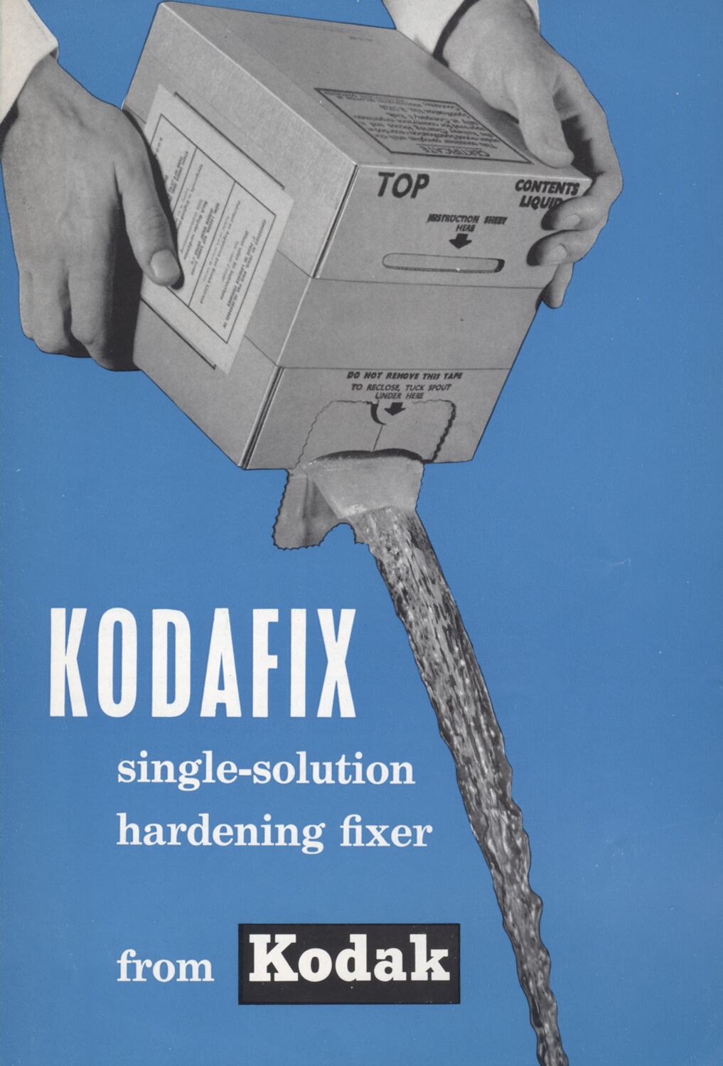Publicity Leaflet Kodak Ltd, 'Kodafix SingleSolution Hardening Fixer
