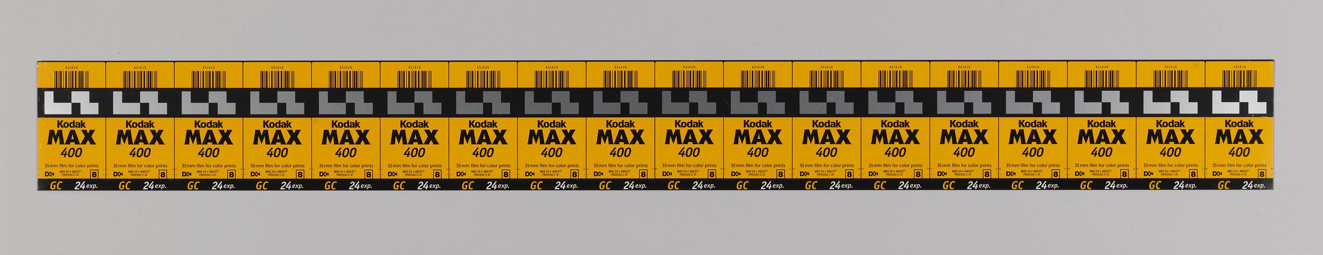 Film Cassette Sheet - Kodak Australasia Pty Ltd, Kodak Max 400, circa 1980-2000