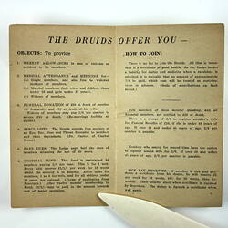 Open printed pamphlet.