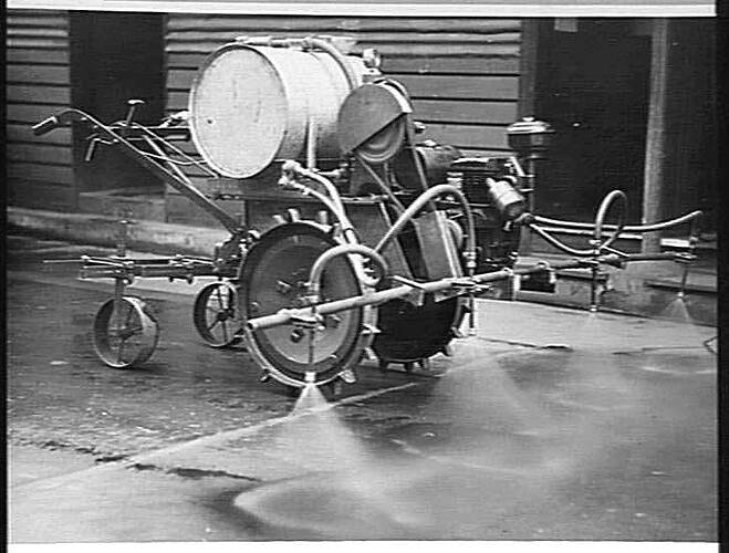 A `SIMPLICITY' FITTED WITH A SPRAYING OUTFIT: SEPT 1944