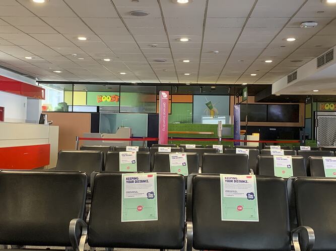 Departure Lounge, Melbourne Airport, Tullamarine, Victoria, 6 May 2020