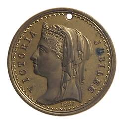Medal - Diamond Jubilee of Queen Victoria, Perth, Australia, 1887
