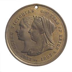 Medal - Diamond Jubilee of Queen Victoria, Victoria, Australia, 1897