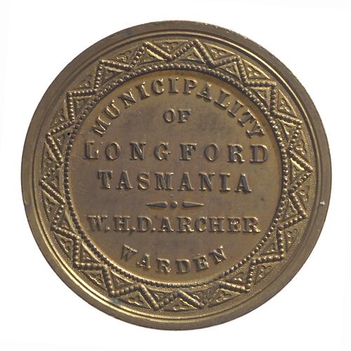 Medal - Jubilee of Queen Victoria, Municipality of Longford, South Australia, Australia, 1887