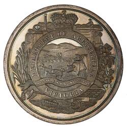 Medal - Warrnambool Industrial & Art Exhibition, Silver, Victoria, Australia, 1896-1897