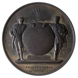 Medal - Victorian Intercolonial & Philadelphia Centennial Exhibitions, Victoria, Australia, 1875-1876