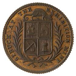 Medal - Victorian Exhibition Commemorative, 1872 AD