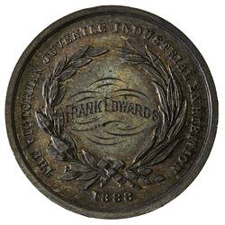 Medal - Victorian Juvenile Industrial Exhibition Prize, 1888 AD