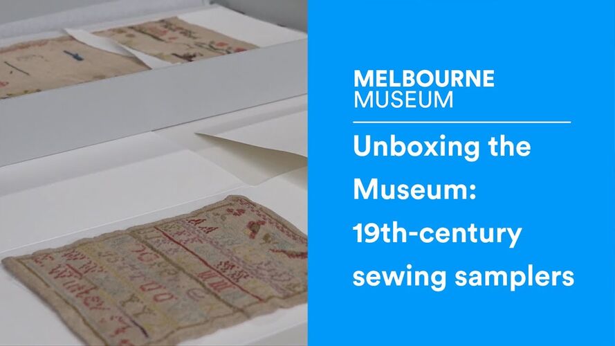 Unboxing the museum: 19th-century sewing samplers